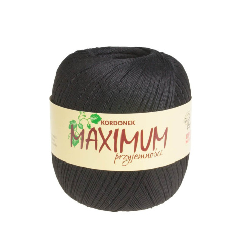 KORDONEK nici Maximum Nr 10/3 100 g x 565 m - czarny (1819)