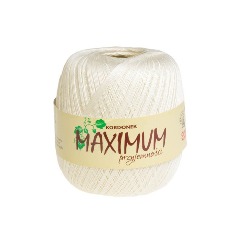 KORDONEK nici Maximum Nr 10/3 100 g x 565 m - krem (03)