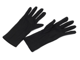 Rękawiczki wizytowe długość 23cm elastyczne - czarne