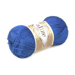 Włóczka Alize Diva - mikrofibra - 100g - szafirowy (132)