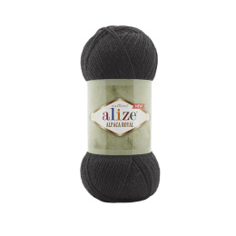 Włóczka Alize Alpaca Royal - 100g - czarny (60)