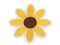 Naprasowanka łata wz.144 - kwiat żółty