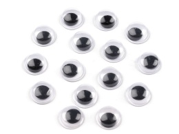 Ruchome oczka, oczy - samoprzylepne - 15mm