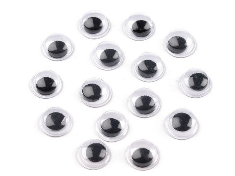 Ruchome oczka, oczy - samoprzylepne - 15mm