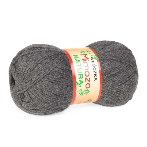 Włóczka Mimoza - 100g - ciemny popielaty (244)