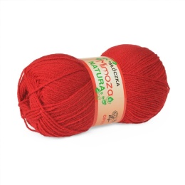 Włóczka Mimoza - 100g - czerwony (041)