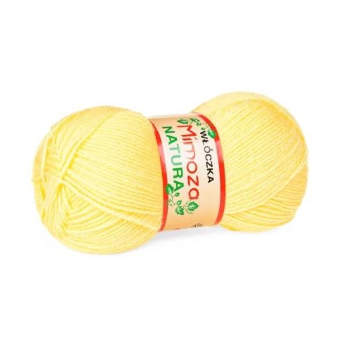Włóczka Mimoza - 100g - jasny żółty (216)